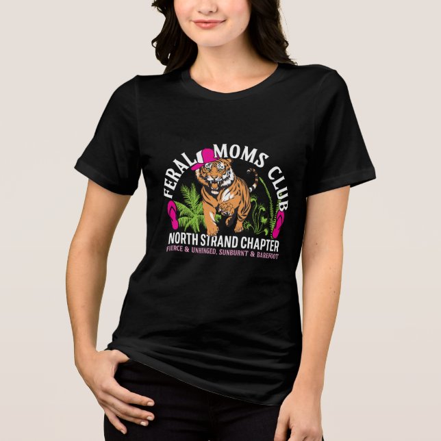 T-shirt En Tri-matière Feral Moms Club - Couleur foncée (Recto)
