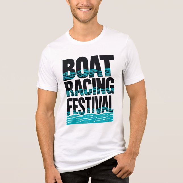 T-shirt En Tri-matière festival des courses de bateaux (Recto)