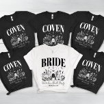 T-shirt En Tri-matière Fête de Bachelorette Coven de mariée sur mesure<br><div class="desc">Laissez la magie se déchaîner avec notre chemise à tricolores personnalisée "Mariée's Coven Witchy Bachelorette Party". Parfait pour une fête sur le thème de l'Halloween, cette chemise apporte une ambiance ludique et mystique à votre fête de bachelorette. Avec son design fantaisiste "The Bride and The Coven", c’est un choix idéal...</div>
