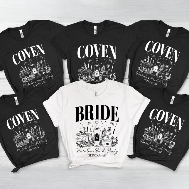 T-shirt En Tri-matière Fête de Bachelorette Coven de mariée sur mesure (Créateur téléchargé)