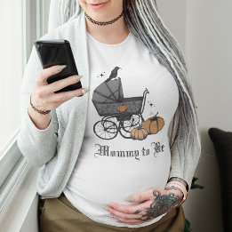 T-shirt En Tri-matière Fête de bébé automnale gothique noir Un bébé est e