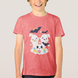 T-shirt En Tri-matière Fête de fantômes Kawaii sucrés et effrayants