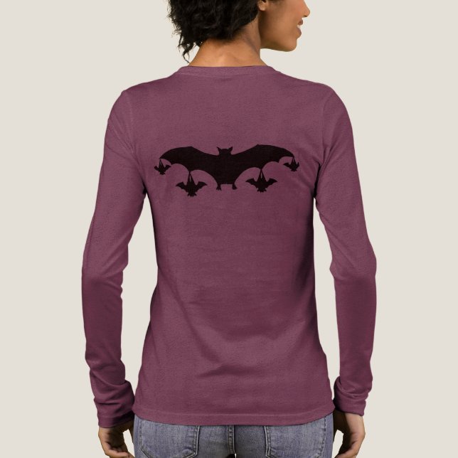 T-shirt En Tri-matière Fête des chauves-souris Halloween (Verso)