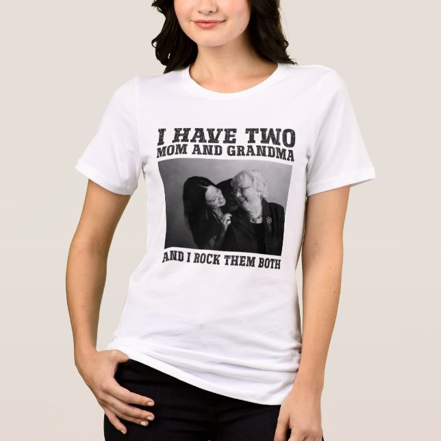 T-shirt En Tri-matière Fête des grands-parents Grand-mère personnalisée (Recto)