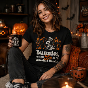 T-shirt En Tri-matière Fêtes de Pâques Halloween lapins & chocolat