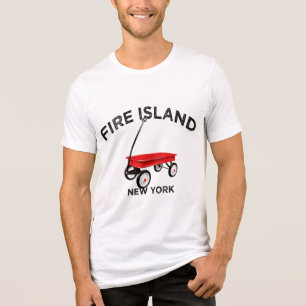 T-shirt En Tri-matière Feu d'artifice île rouge wagon New York vacances d