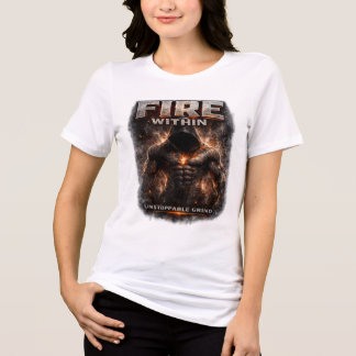 T-shirt En Tri-matière Feu Intérieur : Motivation Fitness pour un Entraîn