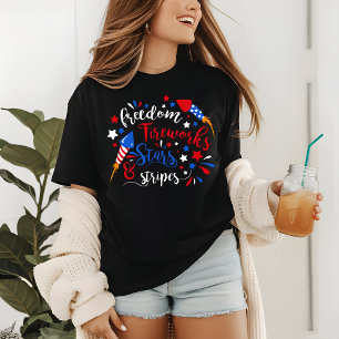 T-shirt En Tri-matière FEU LIBERTÉ STARS & STRIPES Patriotique