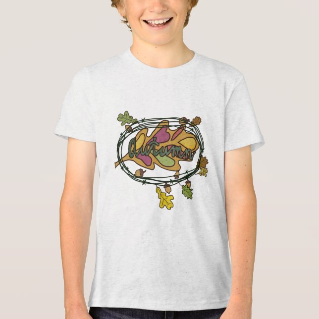 T-shirt En Tri-matière feuille d'automne (Recto)