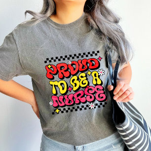T-shirt En Tri-matière Fier d'être une infirmière Retro cadeau d'apprécia