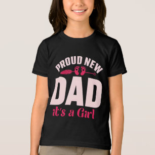 T-shirt En Tri-matière Fier nouveau papa c'est une fille t shirt fête des