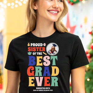 T-shirt En Tri-matière Fier Soeur de la Meilleure Grad Jamais Photo