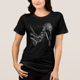 T-shirt En Tri-matière Fierce Biker Queen Graphic Tee
