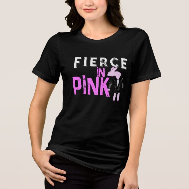 T-shirt En Tri-matière Fierce in Pink Bunny T-Shirt (Recto)