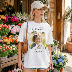 T-shirt En Tri-matière Fière grand-mère photo personnalisée vintage Pro