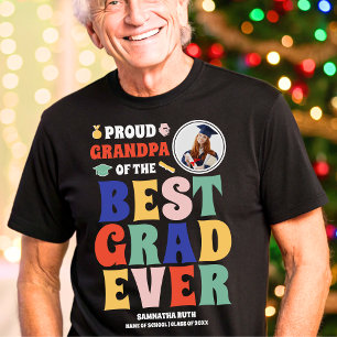 T-shirt En Tri-matière Fière grand-père de la meilleure photo de Grad Eve