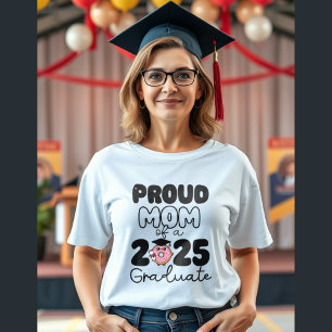 T-shirt En Tri-matière fière mère d'un diplômé de 2025