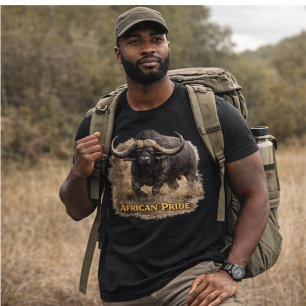 T-shirt En Tri-matière Fierté africaine Buffalo Force du buffle du Cap