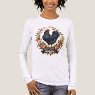 T-shirt En Tri-matière Fierté de la poule bleue du Delaware et de la fleu