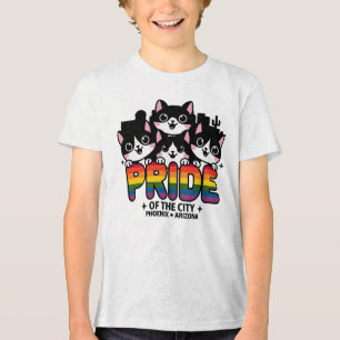 T-shirt En Tri-matière Fierté de Phoenix City Arizona USA Rainbow Flag