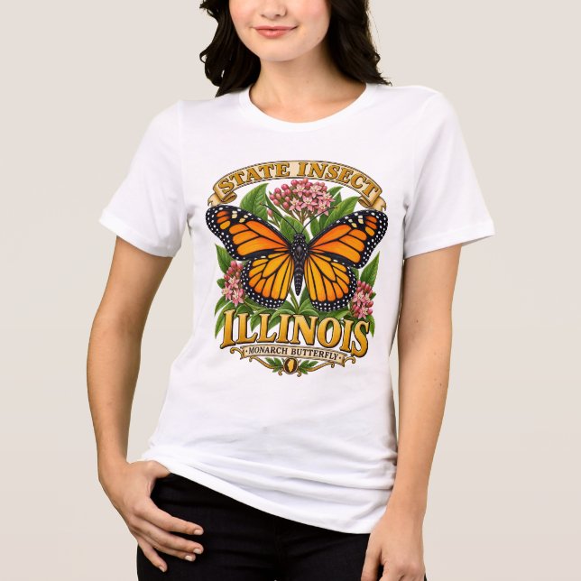 T-shirt En Tri-matière Fierté du monarque de l'Illinois (Recto)