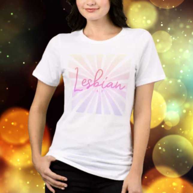 T-shirt En Tri-matière Fierté rayonnante Lesbian AF (Créateur téléchargé)