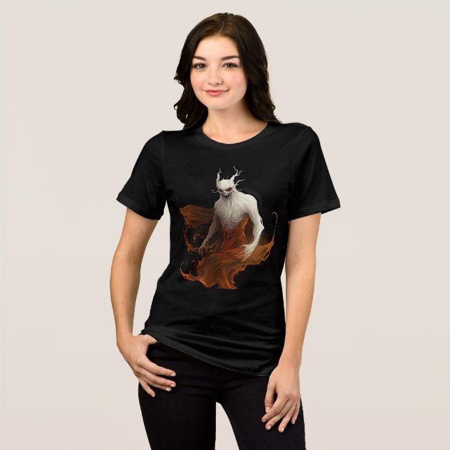 T-shirt En Tri-matière Fiery Clawed Wraith with Glowing Eyes (Recto plein)