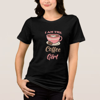 T-shirt En Tri-matière Fille amoureuse du café Mignonne addict du café T-