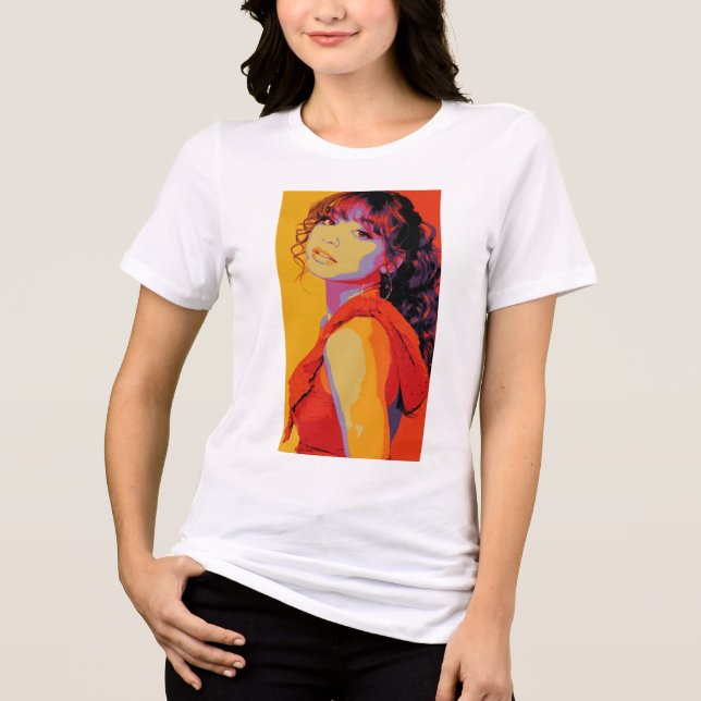 T-shirt En Tri-matière Fille Chic Art Pop (Recto)