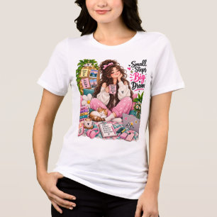 T-shirt En Tri-matière Fille Confortable Rêve Grand – Café, Livres & Vibe