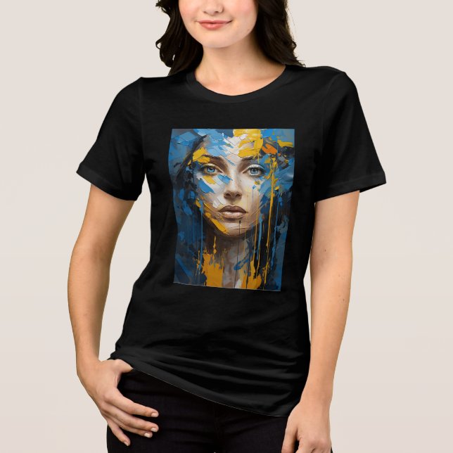T-shirt En Tri-matière Fille ukrainienne. (Recto)