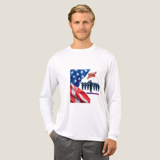 T-shirt En Tri-matière Fils de fierté patriotique blanc