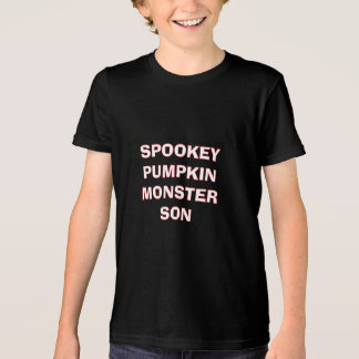 T-shirt En Tri-matière Fils Monstre Citrouille Effrayant Halloween Famill