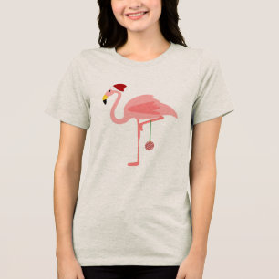 T-shirt En Tri-matière flamant rose de Noël