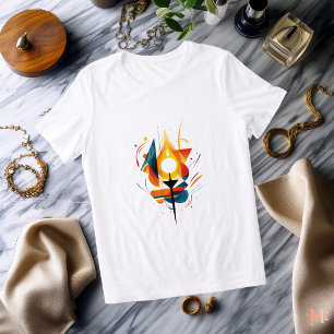 T-shirt En Tri-matière flamme Abstraite de bougie Lumière et feu artist