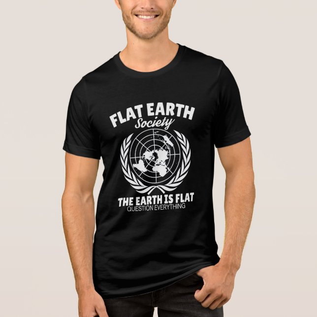 T-shirt En Tri-matière FLAT EARTH Society (Recto)