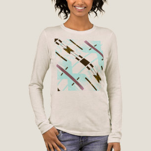 T-shirt En Tri-matière Flèche en diagonale bleu Aqua