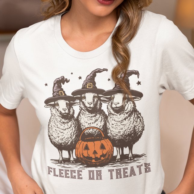 T-shirt En Tri-matière Fleece or Treats Sheep Halloween (Créateur téléchargé)