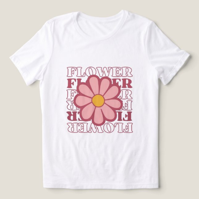 T-shirt En Tri-matière Fleur (Design Recto)