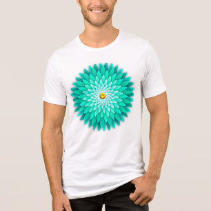 T-shirt En Tri-matière Fleur bleue Mandala-68566