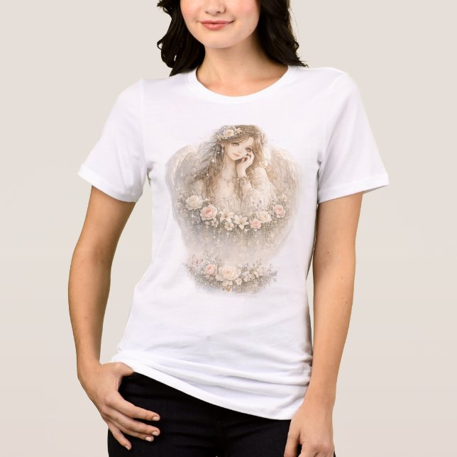 T-shirt En Tri-matière Fleur Céleste (Recto)