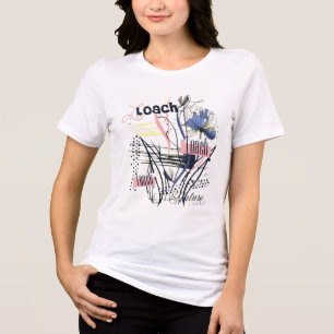 T-shirt En Tri-matière Fleur de jardin abstrait Bloom Vintage Chaos sauva