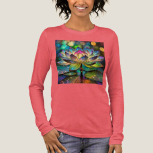 T-shirt En Tri-matière Fleur de lotus vibrante en verre coloré