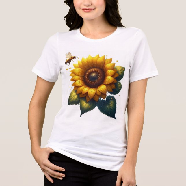 T-shirt En Tri-matière Fleur de tournesol été (Recto)
