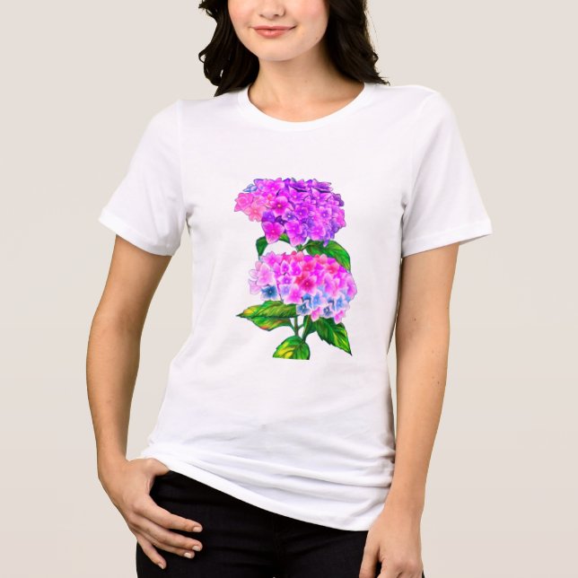 T-shirt En Tri-matière Fleur d'Hydrangea (Recto)