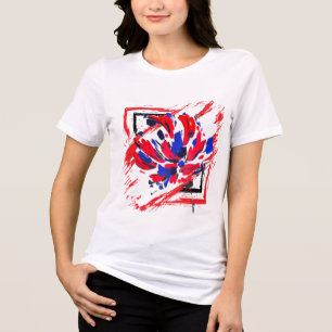 T-shirt En Tri-matière Fleur éclatée