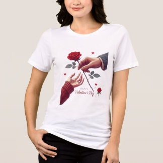 T-shirt En Tri-matière Fleur éternelle d'amour Une rose, une caresse, Han