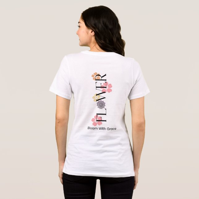 T-shirt En Tri-matière FLEUR – Fleurir avec grâce (Verso intégral)