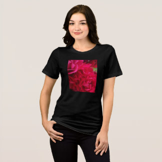 T-shirt En Tri-matière Fleur Rose féminine d'été