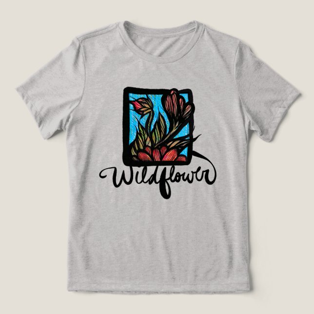 T-shirt En Tri-matière Fleur sauvage (Design Recto)